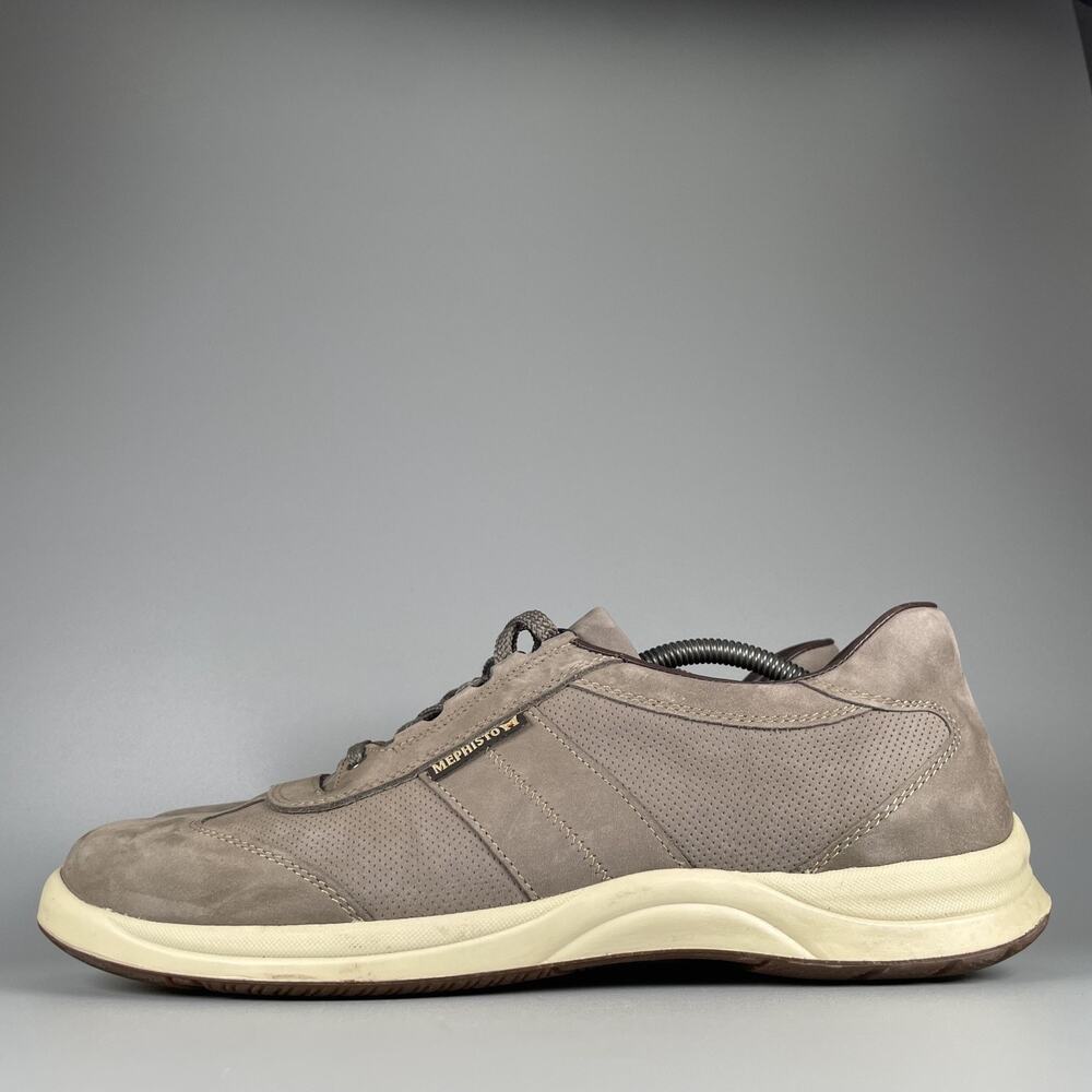 Mephisto Runoff Men's Size 10.5 Gray Nubuck Walking Shoes Casual Sneaker Comfort